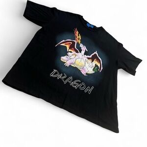 Dragon Graphic Men's T-Shirt - Black